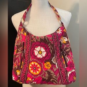 NEW~Vera Bradley~”Carnaby” Retired Pattern Shoulder Bag Purse~2 Front Zip Pocket